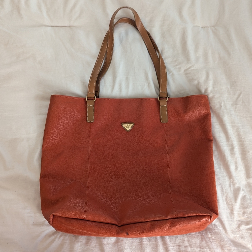 JUMP By Boyt Two-Strap Tote Bag In Rust Color EUC
